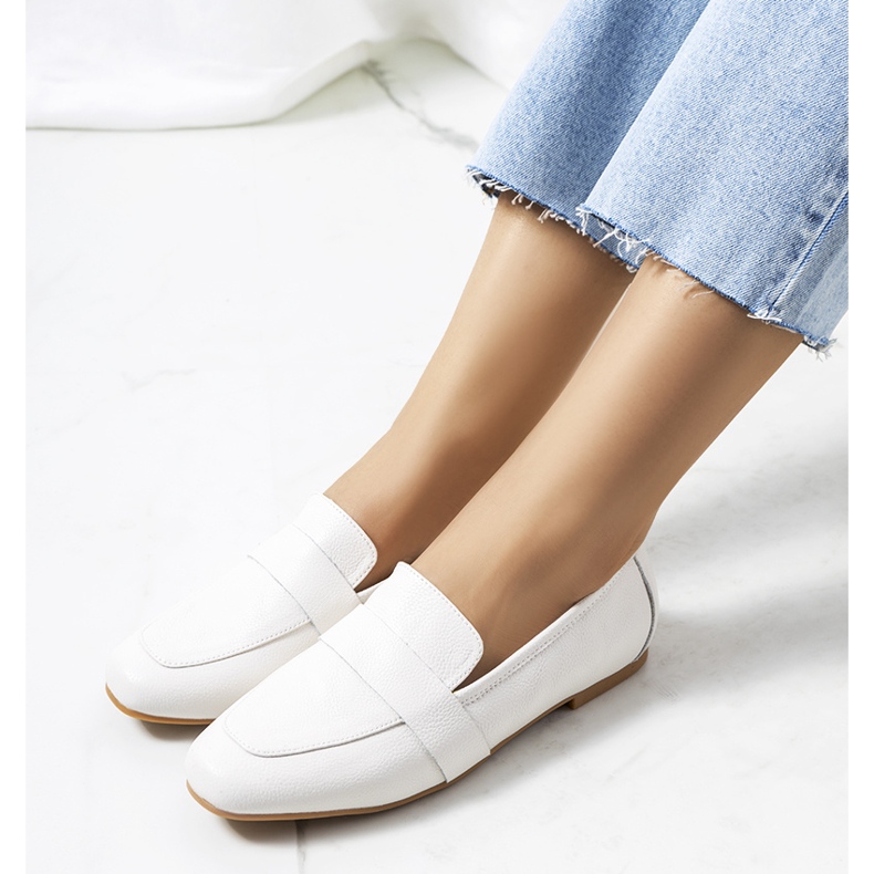 Javorové dámské bílé kožené boty bílý 1 Javorové dámské bílé kožené boty bílý 1