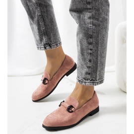 Růžové kožené boty Talisa růžový 1