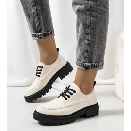 Béžové kalhoty s traktorovou podrážkou Noralie béžový 1