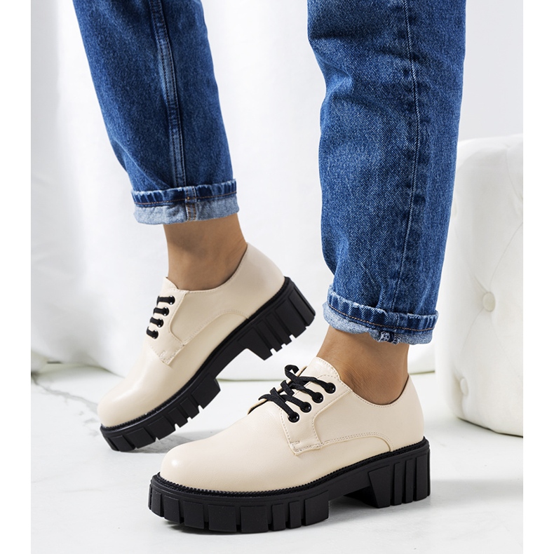 Béžové dámské boty Mahsa béžový 1