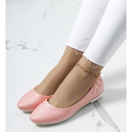 Růžové lesklé balerínky Philippa růžový 1 Růžové lesklé balerínky Philippa růžový 1