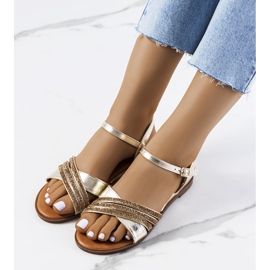 Gold Parade kamínkové sandály zlatý 1 Gold Parade kamínkové sandály zlatý 1