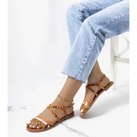 Dámské sandály Reeta v oranžové barvě oranžový 1