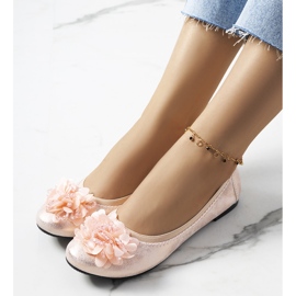 Duff růžové metalické baleríny růžový 1