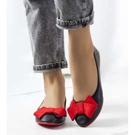 Černé baleríny s mašlí Kasslin černá 1 Černé baleríny s mašlí Kasslin černá 1