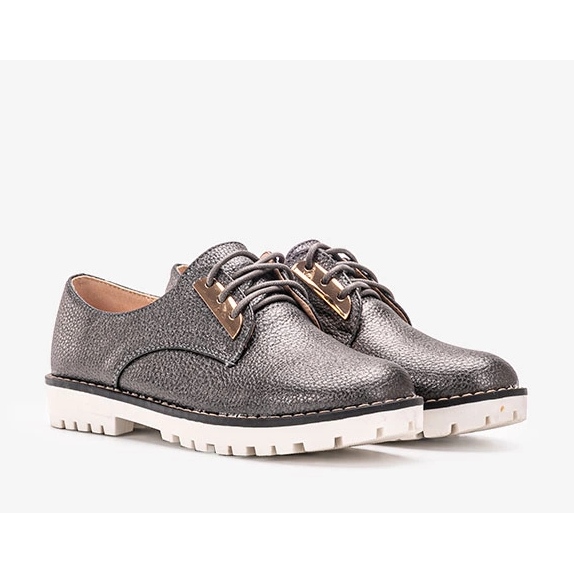 Černé lesklé boty pro děti Runa černý 1