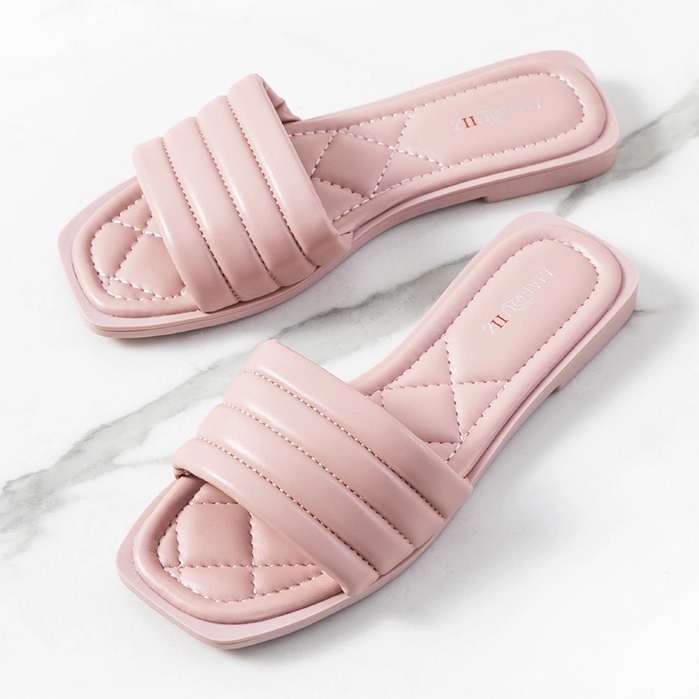 Růžové dámské pantofle Keulen růžový 1