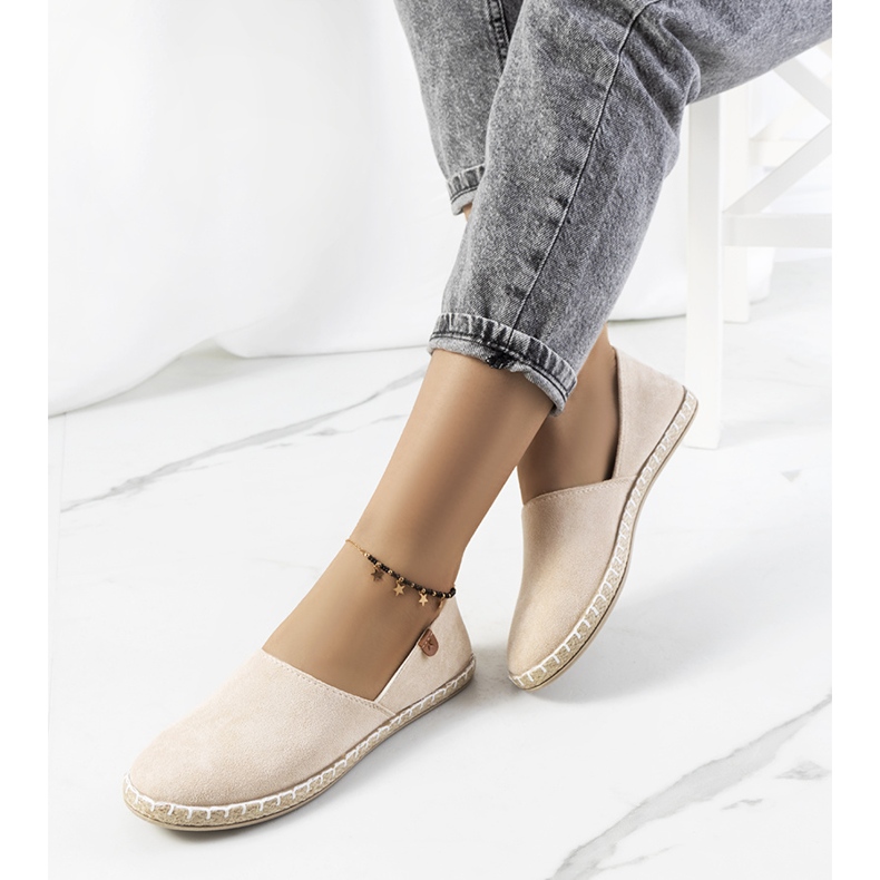 Béžové dámské espadrilky Jacquet béžový 1