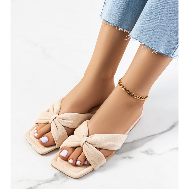 Béžové dámské pantofle Howse béžový 1 Béžové dámské pantofle Howse béžový 1