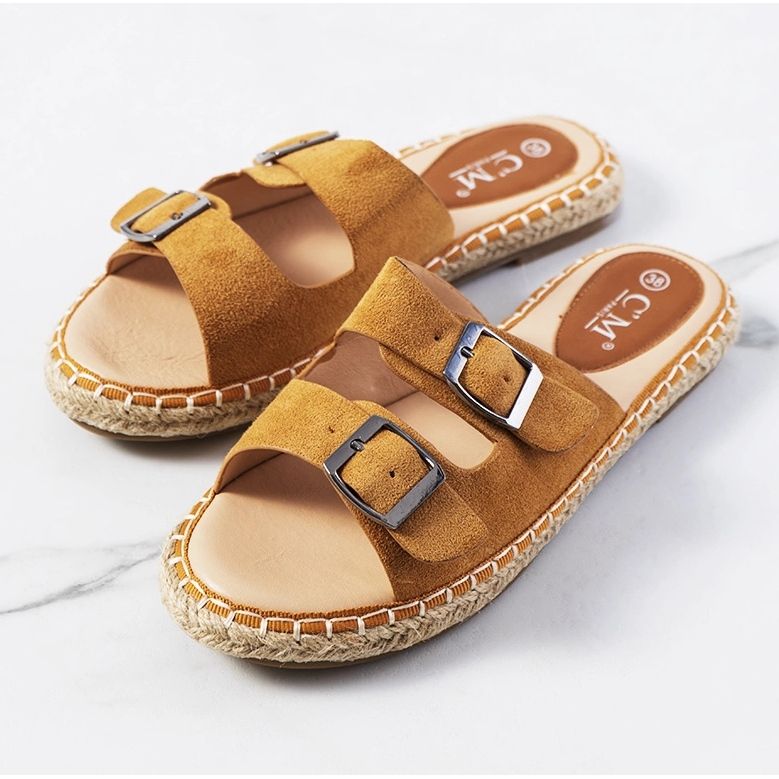 Hnědé dámské pantofle Finnan hnědý 1