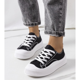 Černé tenisky na platformě Chovka černý 1