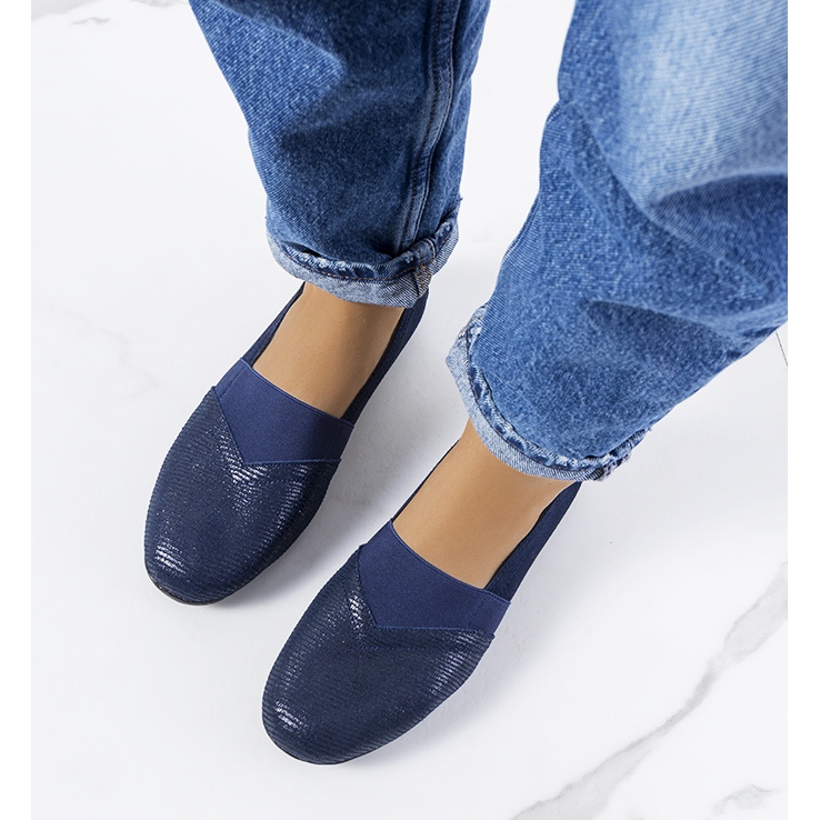 BM Námořnické modré kožené tenisky Boirs modrý 1