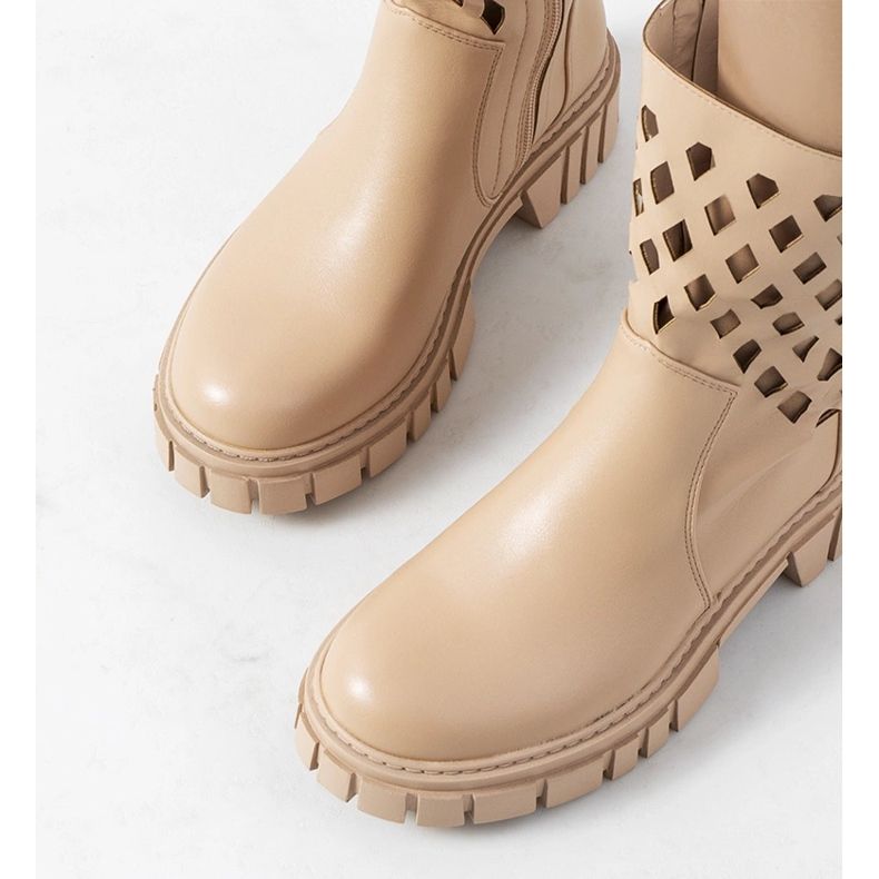 Béžové boty Dinah béžový 1