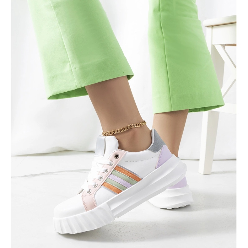 Bílé tenisky na platformě Prinsep bílý 1