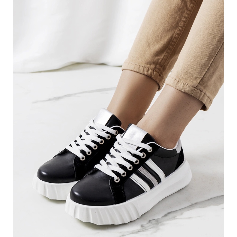 Černé tenisky na platformě Prinsep černý 1