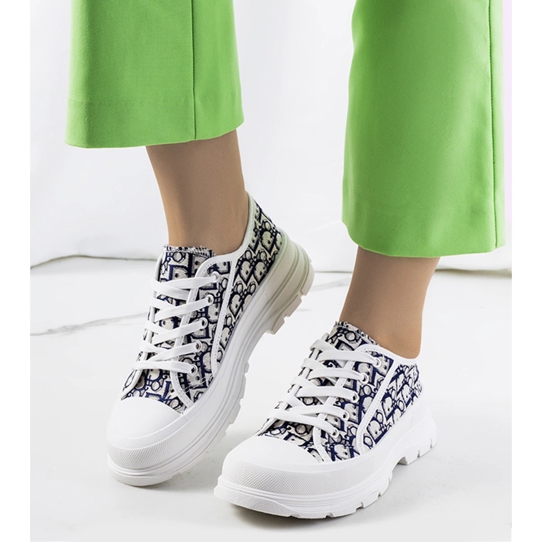 Bílé tenisky na platformě Valida bílý 1