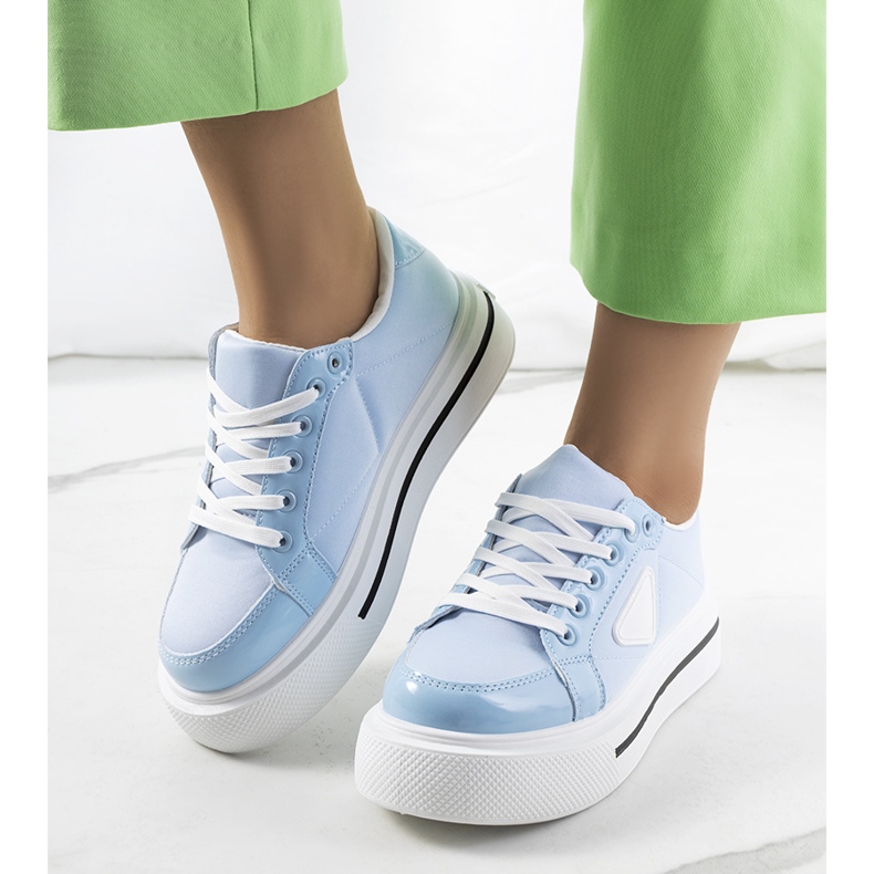 Modré tenisky se silnou podrážkou Scrabster modrý 1