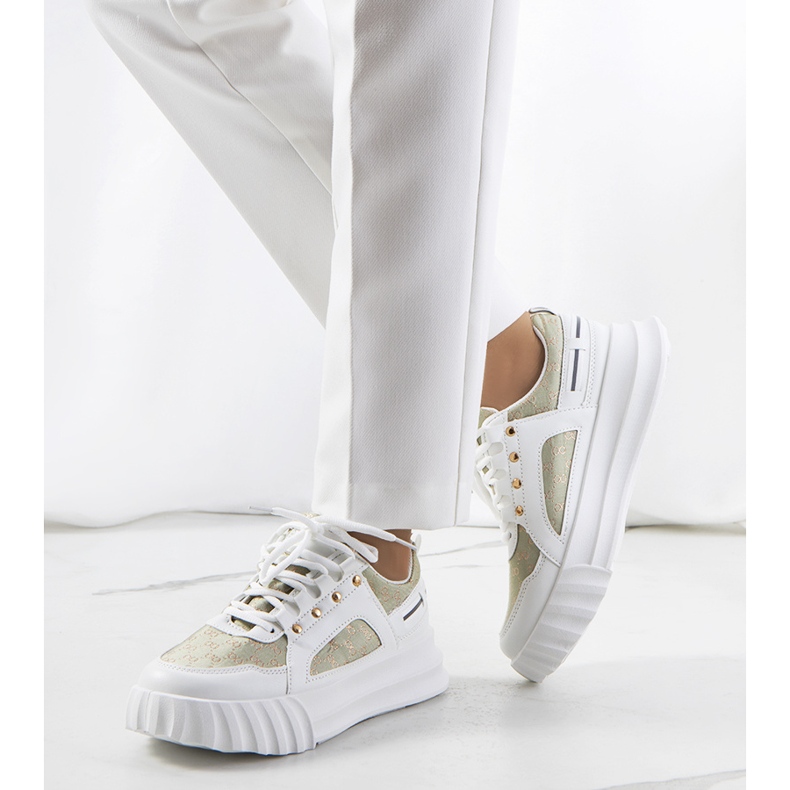 PA1 Zelené tenisky Heleno bílý zelená 1