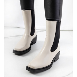 Béžové kozačky Maret béžový 1