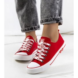 Červené klasické tenisky Big Star KK274104 1