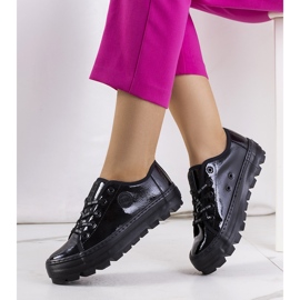 Černé lakované tenisky Big Star KK274044 černá 1