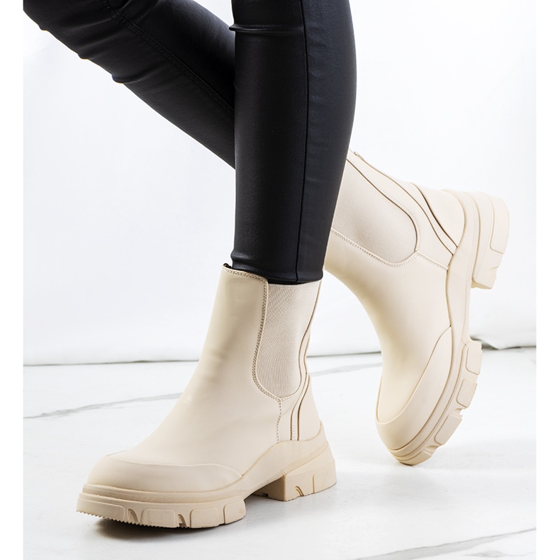 PA1 Béžové kozačky Carlos béžový 1