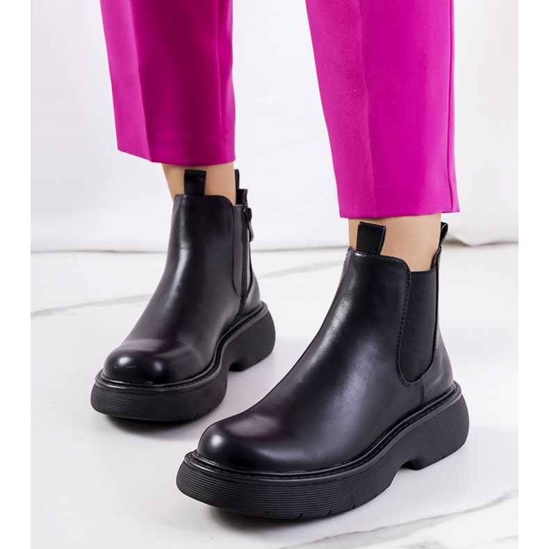 PA1 Černé boty Cromer černá 1 PA1 Černé boty Cromer černá 1