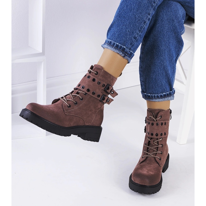 Hnědé turistické boty Fallkirk hnědý 1