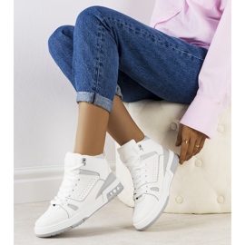 Šedé tenisky na kotník Megatheo šedá 1