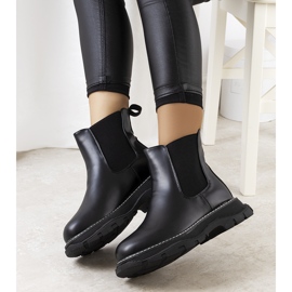 BM Černé dámské kozačky Pilar černý 1