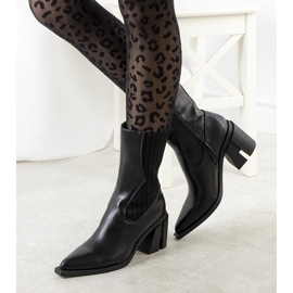 Černé kovbojské boty Alanna černý 1