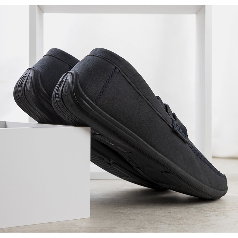 BM Pánské mokasíny Pearse tmavě modré barvy námořnická modrá 2