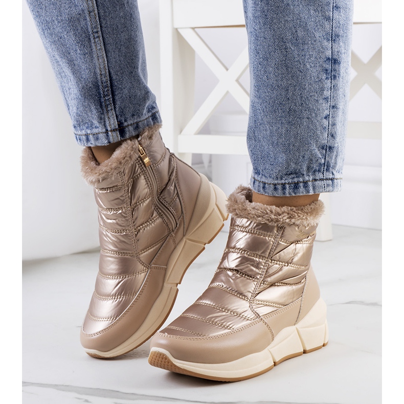 Zlaté sněhule Lago béžový zlatý 1 Zlaté sněhule Lago béžový zlatý 1