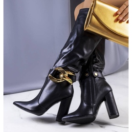 BM Černé kozačky Elena černá 1