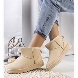 Dámské béžové sněhule Big Star KK274290 béžový 1