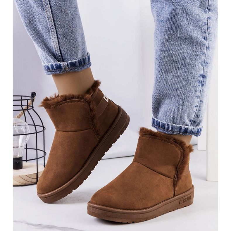 Big Star Hnědé sněhule s kožíškem KK274620-802 hnědý 1