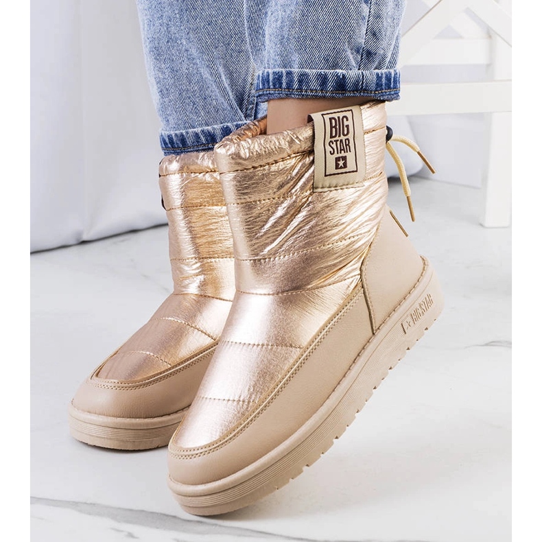 Big Star Zlaté boty do sněhu II274121 béžový 1