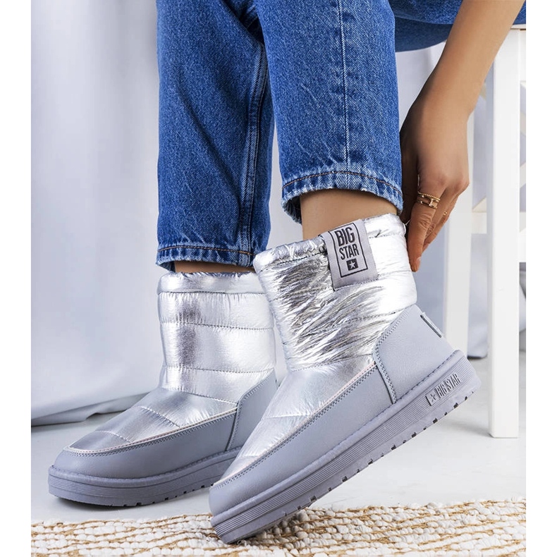 Big Star Stříbrné sněhule II274118 stříbrný 1