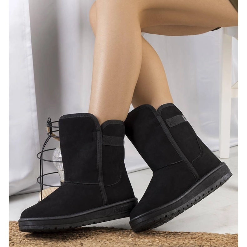 Černé sněhule Big Star KK274618 černá 2