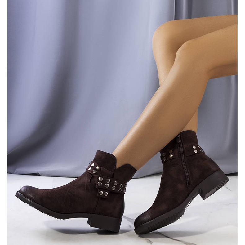 PA1 Hnědé zateplené kozačky značky Meldert hnědý 1 PA1 Hnědé zateplené kozačky značky Meldert hnědý 1