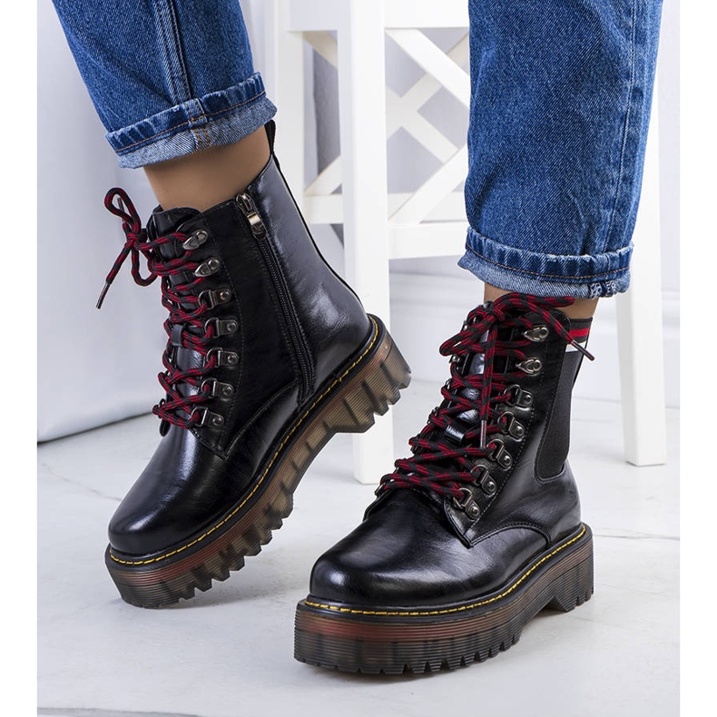 Černé dámské kozačky Foria černý 1