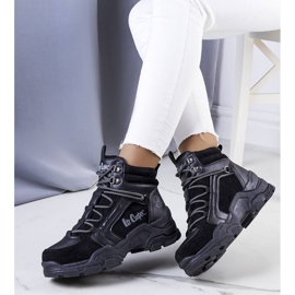 Černé zateplené holínky LCJ-22-31-1441L Lee Cooper černá 1