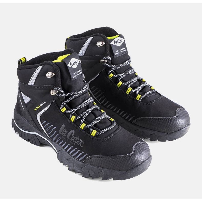 Lee Cooper Černé, zateplené turistické boty LCJ-22-01-1401M černý 1