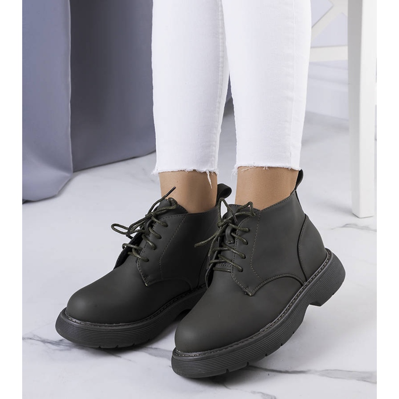 Zelené zateplené boty Savino zelená 1