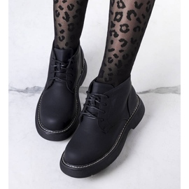 PA1 Černé zateplené kozačky Savino černá 1