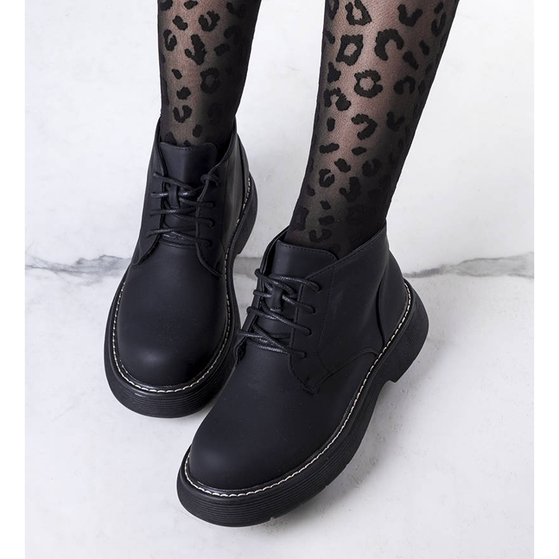 PA1 Černé zateplené kozačky Savino černá 1