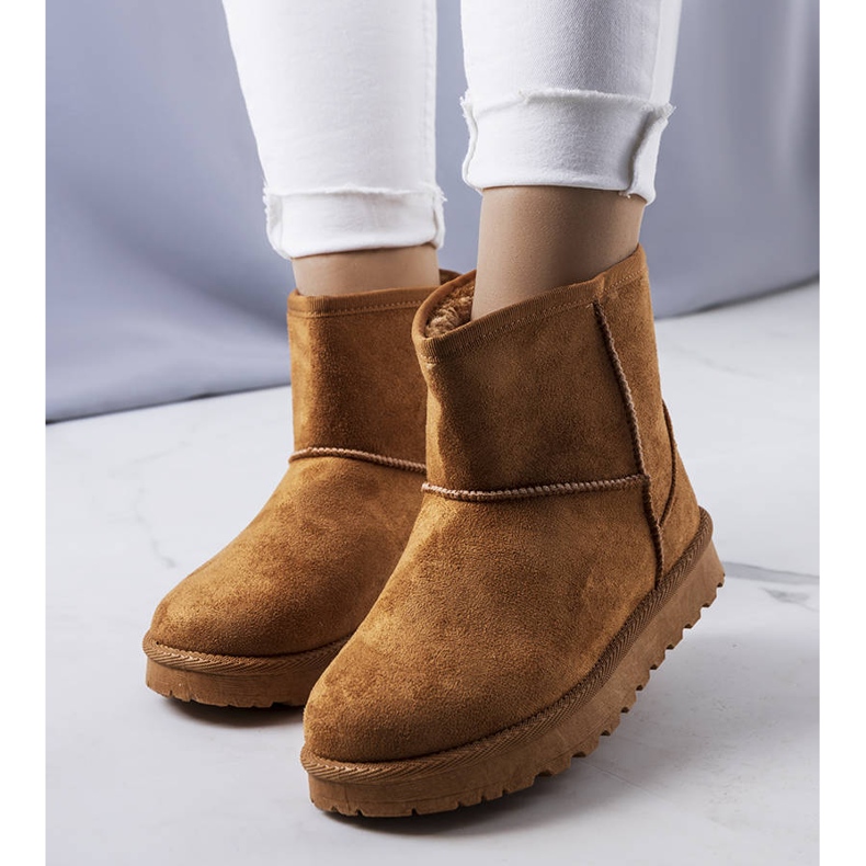 Hnědé zateplené sněhule Vago hnědý 1