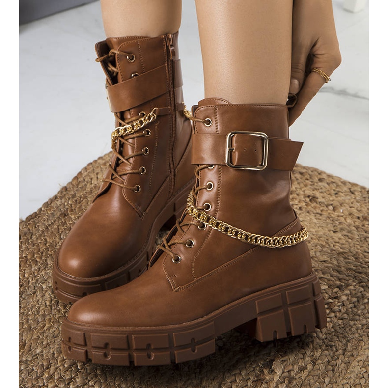 BM Hnědé zateplené boty Cerrelli hnědý 1