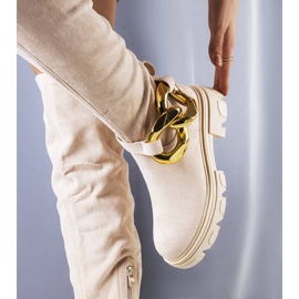 Béžové vysoké kozačky značky Rero béžový 1