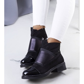 BM Černé zateplené kozačky Belvig černý 1